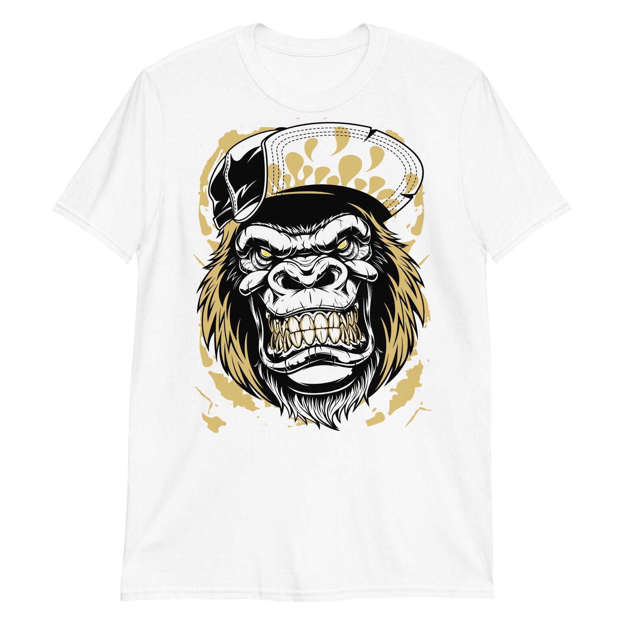 White Gorilla Beast Shirt AJ 1s Retro High Pollen photo