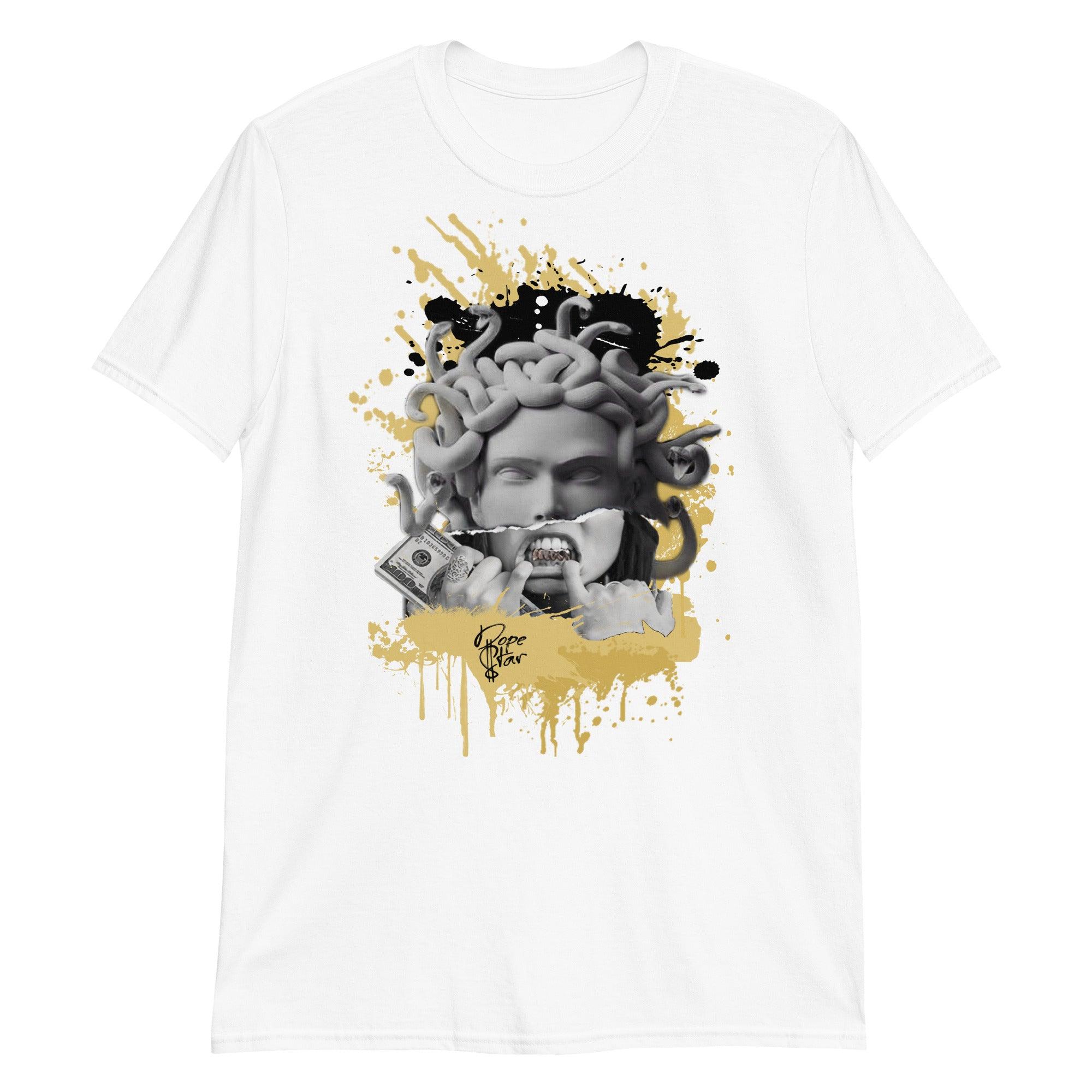 White Medusa Shirt AJ 1s Retro High Pollen photo