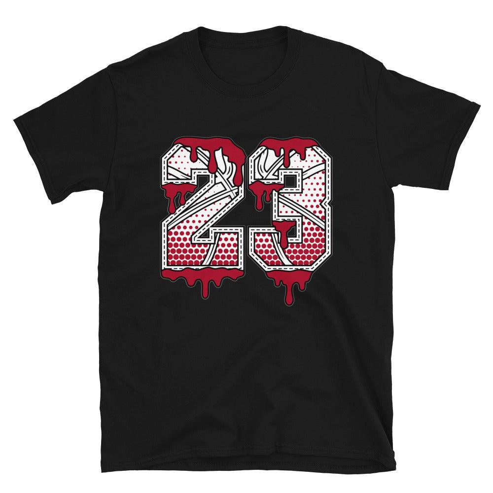 Black 23 Ball Shirt AJ 4 Fire Red photo