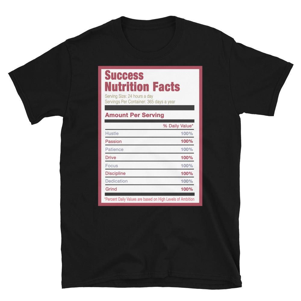 Black Success Nutrition Facts Shirt AJ 6 Carmine photo