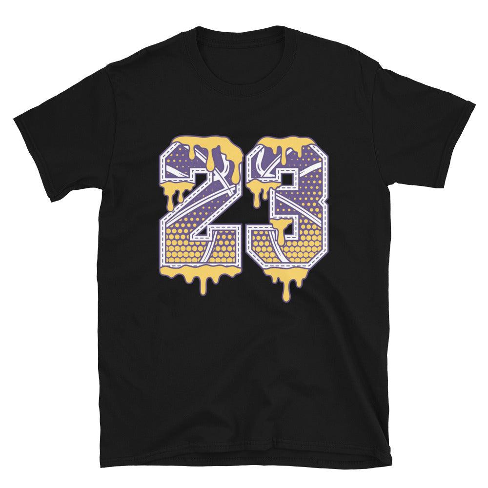 Black 23 Ball Shirt Nike Dunk High Lakers photo