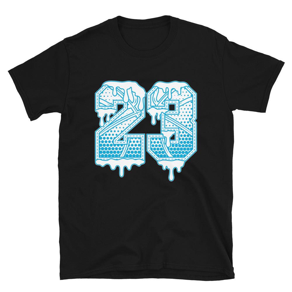 Black 23 Ball Shirt Nike Dunk High Retro Laser Blue photo