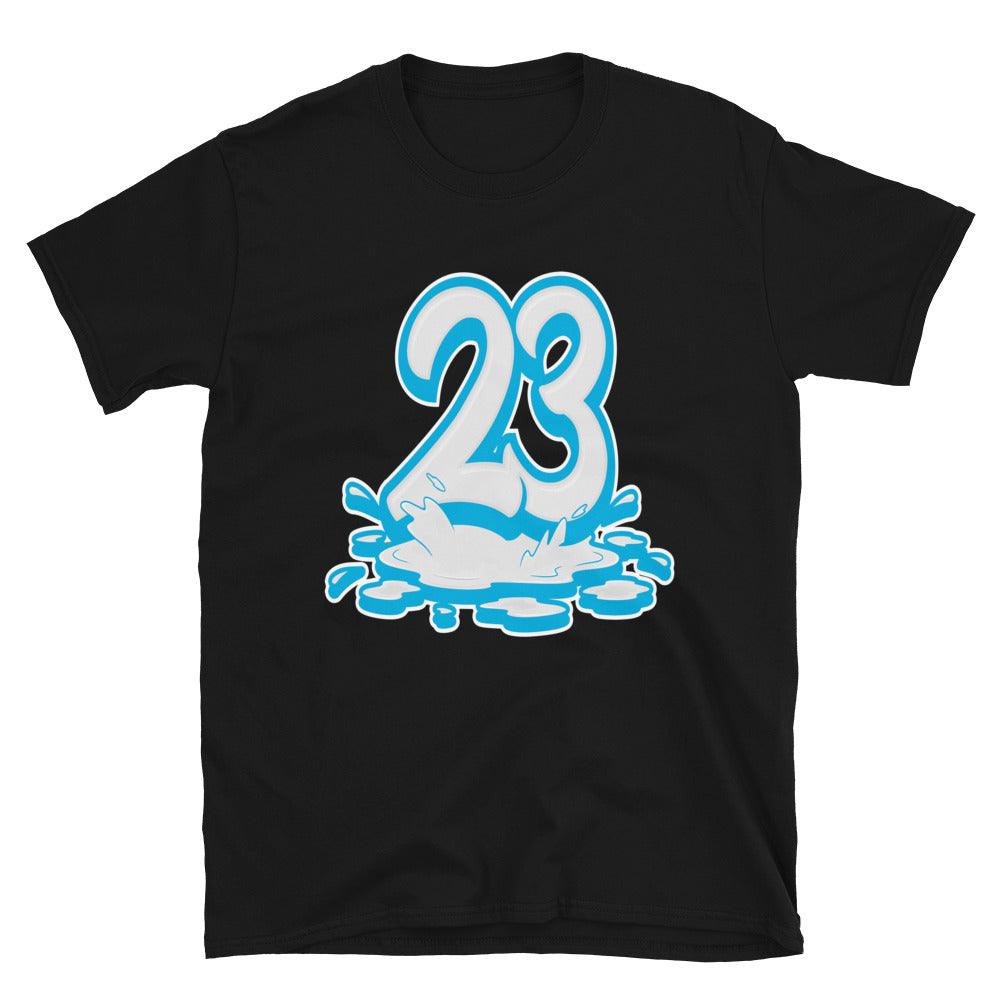Black 23 Melting Shirt Nike Dunk High Retro Laser Blue photo