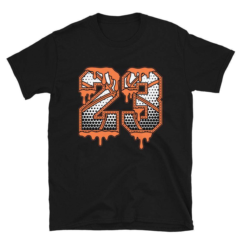 Black 23 Ball Shirt AJ 1 Retro High Electro Orange photo