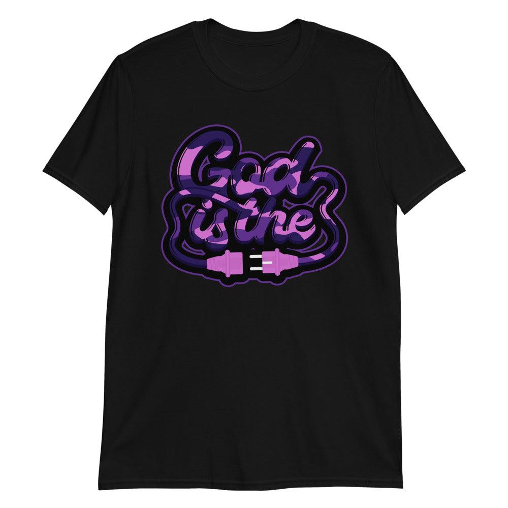 God Is Shirt Air Foamposite One Purple Camo Sneaker photo
