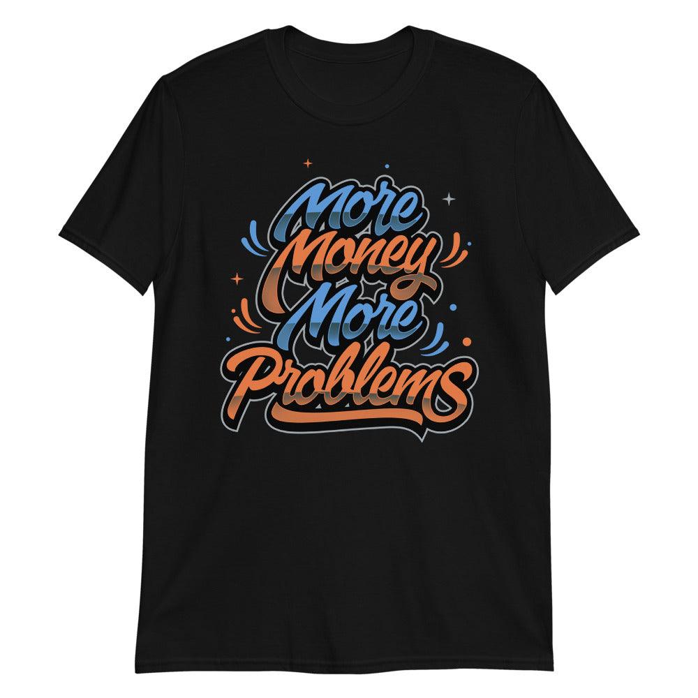 More Money More Problems Sneaker Tee Yeezy Boost 700 Bright Blue photo
