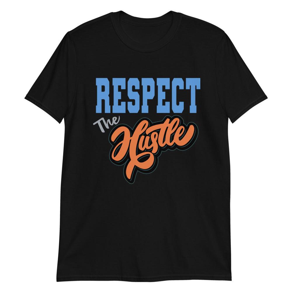 Respect The Hustle Sneaker Tee Yeezy Boost 700s Bright Blue photo