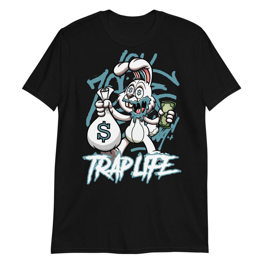 Black Trap Life Shirt AJ 11s Retro Low Legend Blue photo