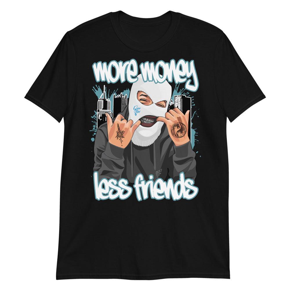 Black More Money Less Friends Shirt AJ 11 Retro Low Legend Blue photo
