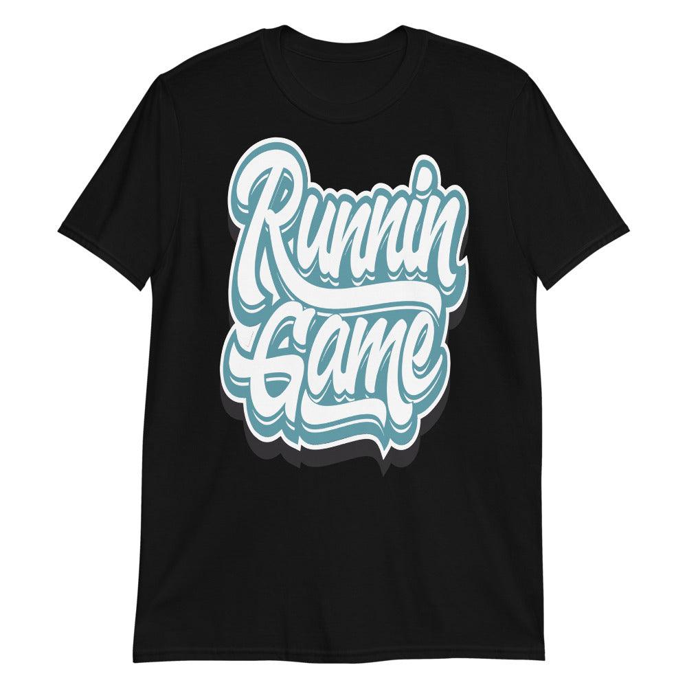 Black Runnin Game Shirt AJ 11s Retro Low Legend Blue photo