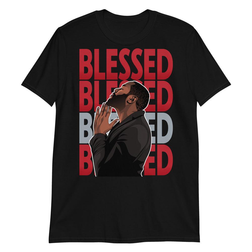 Blessed Shirt AJ 5s Retro Raging Bull Red 2021 Sneakers photo