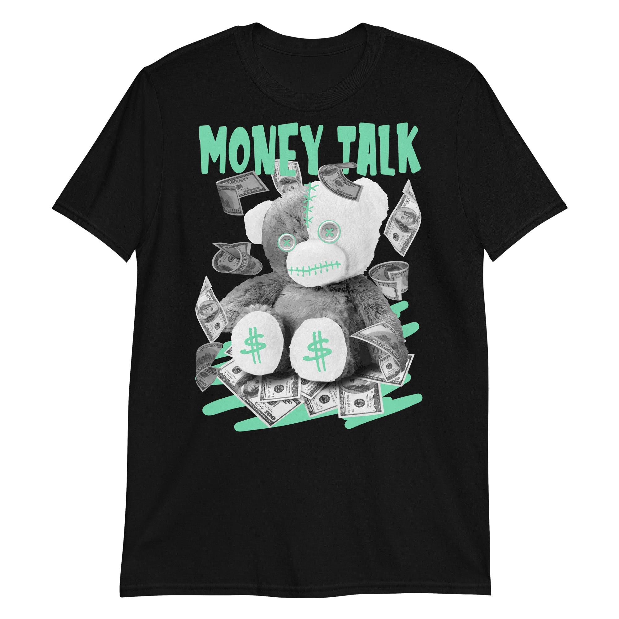 Black Money Talk Shirt Nike Dunk Green Glow photo