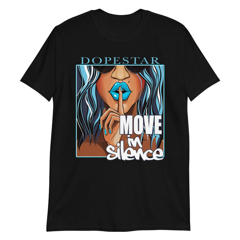 Black Move In Silence Shirt AJ 1 Low UNC 2021 photo