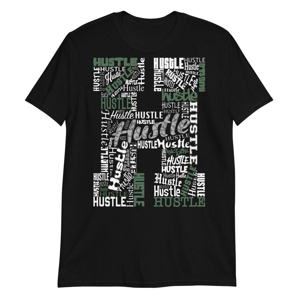 H For Hustle Sneaker Tee Jordan 3s Pine Green photo
