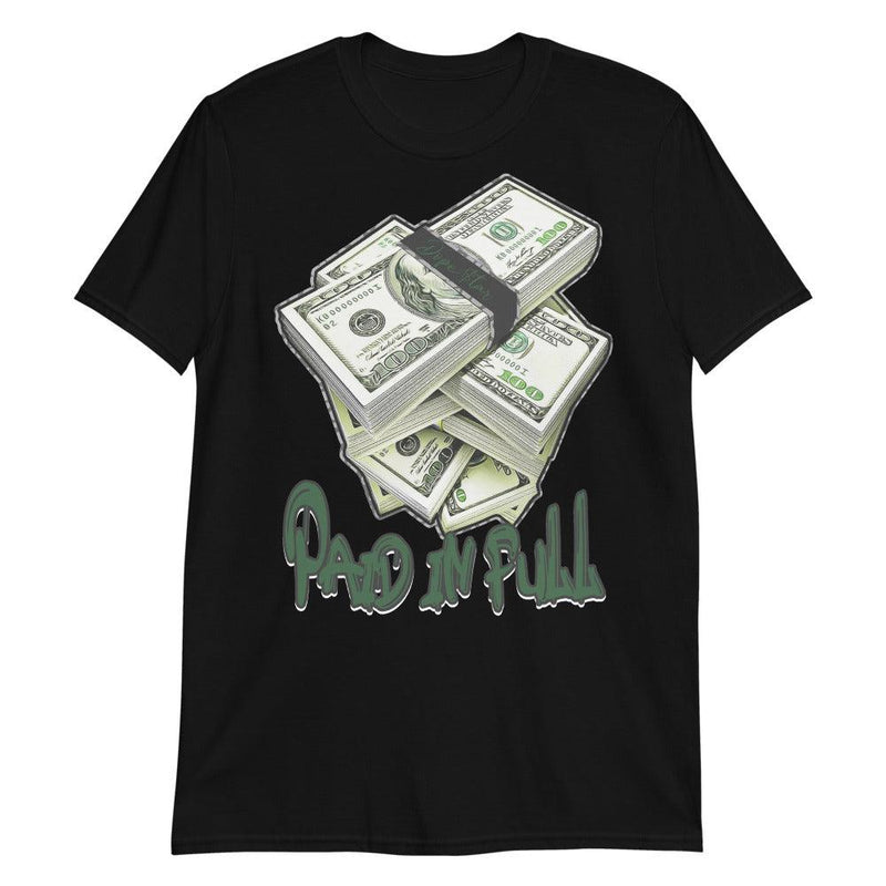 Black Paid In Full Jordan Pine Green 3s Shirt photo
