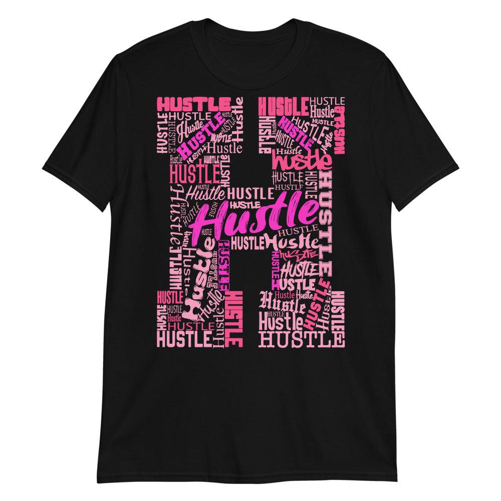 H For Hustle Shirt Jordan 14s Low Shocking Pink Sneakers photo
