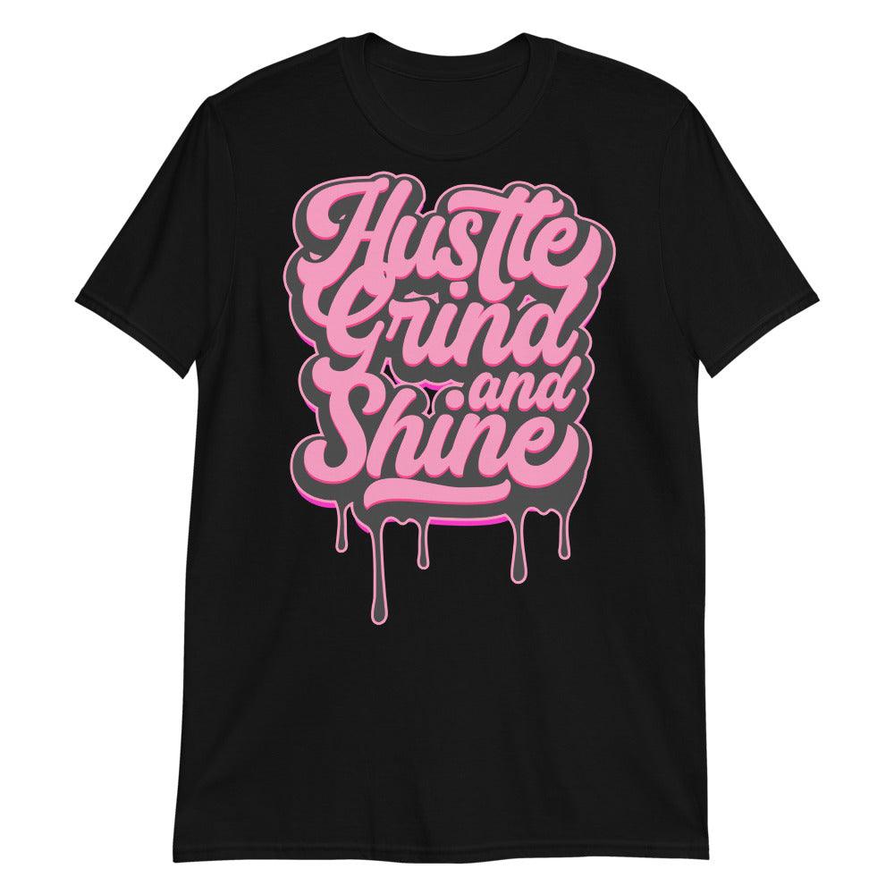 Hustle Grind Shine Sneaker Tee Jordan 14s Low Shocking Pink photo