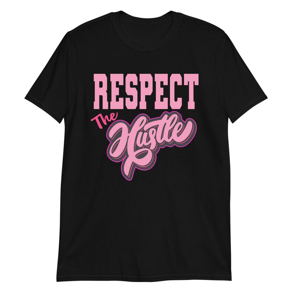 Respect The Hustle Sneaker Tee AJ 14s Low Shocking Pink photo
