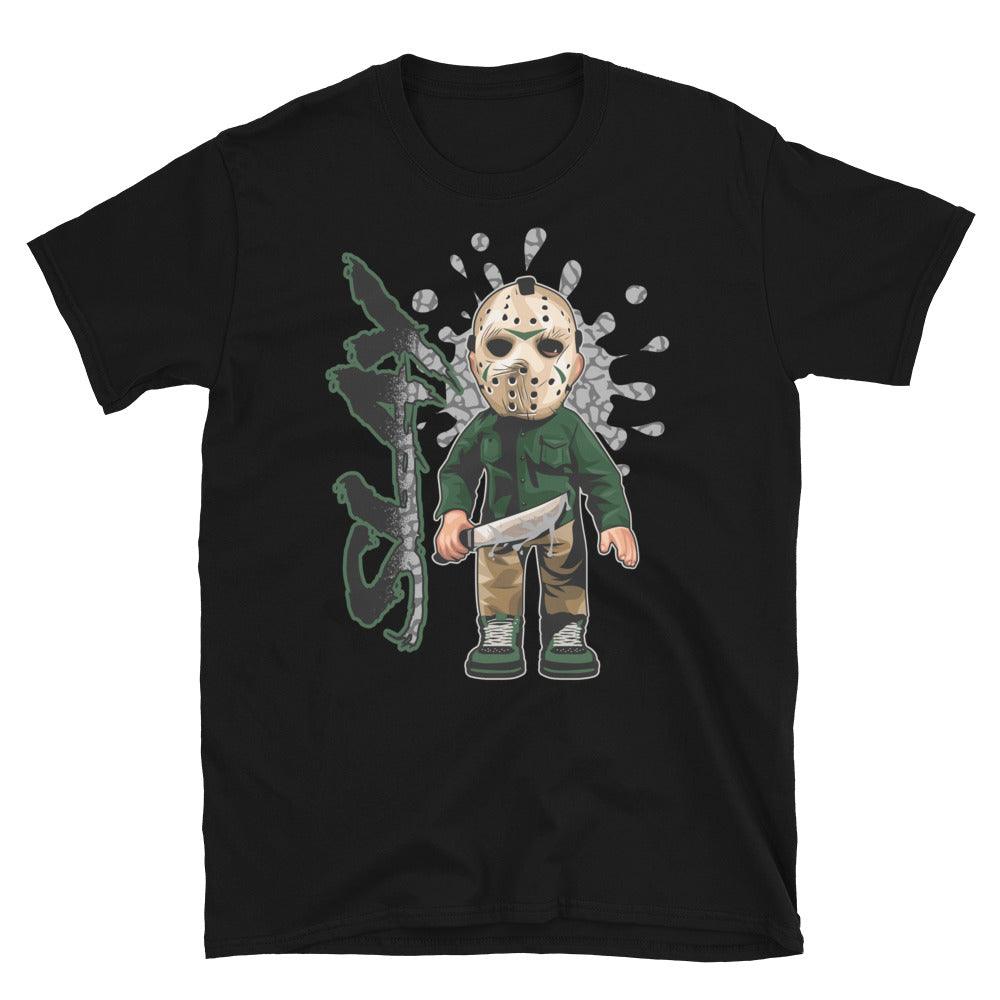 Black Friday the 13th Tee for AJ 3 Pine Green Sneakers photo