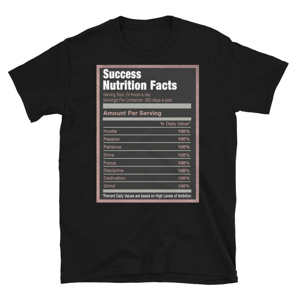 Success Nutrition Facts Sneaker Tee AJ 1s Patina photo