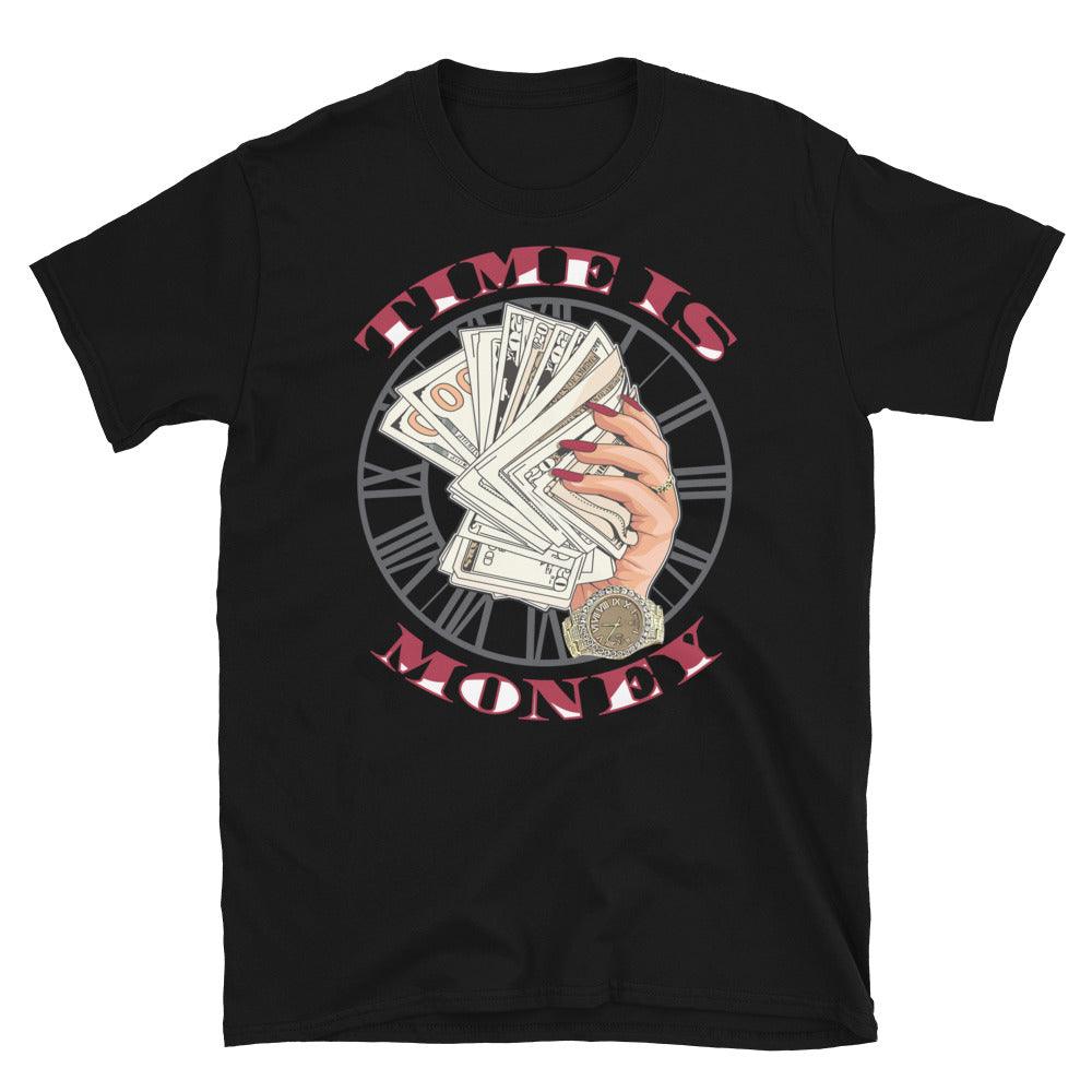 Black Time Is Money Shirt AJ 13s Red Flint photo