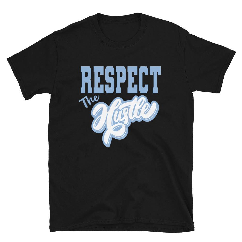 Respect The Hustle Sneaker Tee AJ 6s Retro GG Still Blue photo