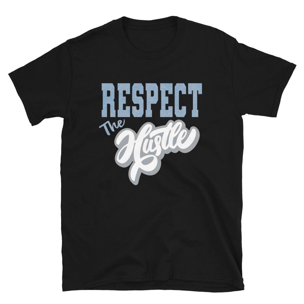 Black Respect The Hustle Shirt AJ 1 Retro High OG Hyper Royal photo