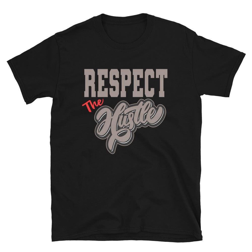 Black Respect The Hustle Shirt AJ 4 Taupe Haze photo