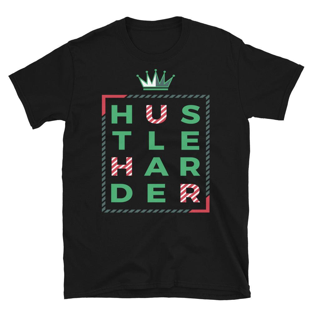 Black Hustle Harder Shirt AIR MAX 90 NORDIC CHRISTMAS photo