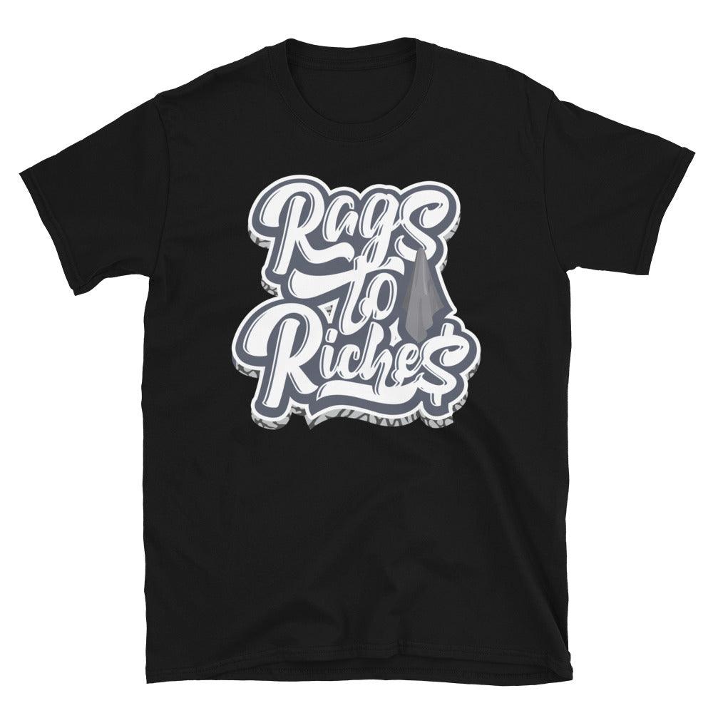 Black Rags To Riches Shirt AJ 3 Midnight Navy photo