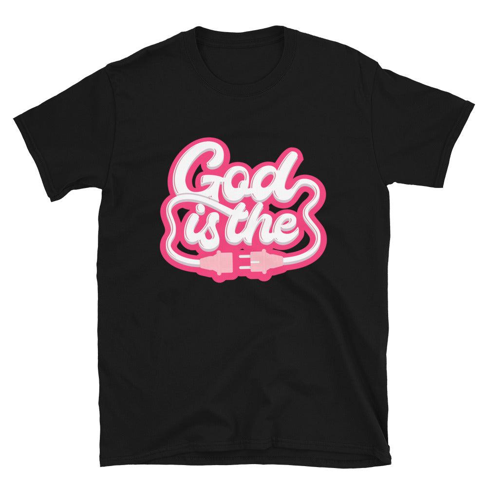 Black God Is Shirt AJ 12 Retro Arctic Punch Hyper Pink photo