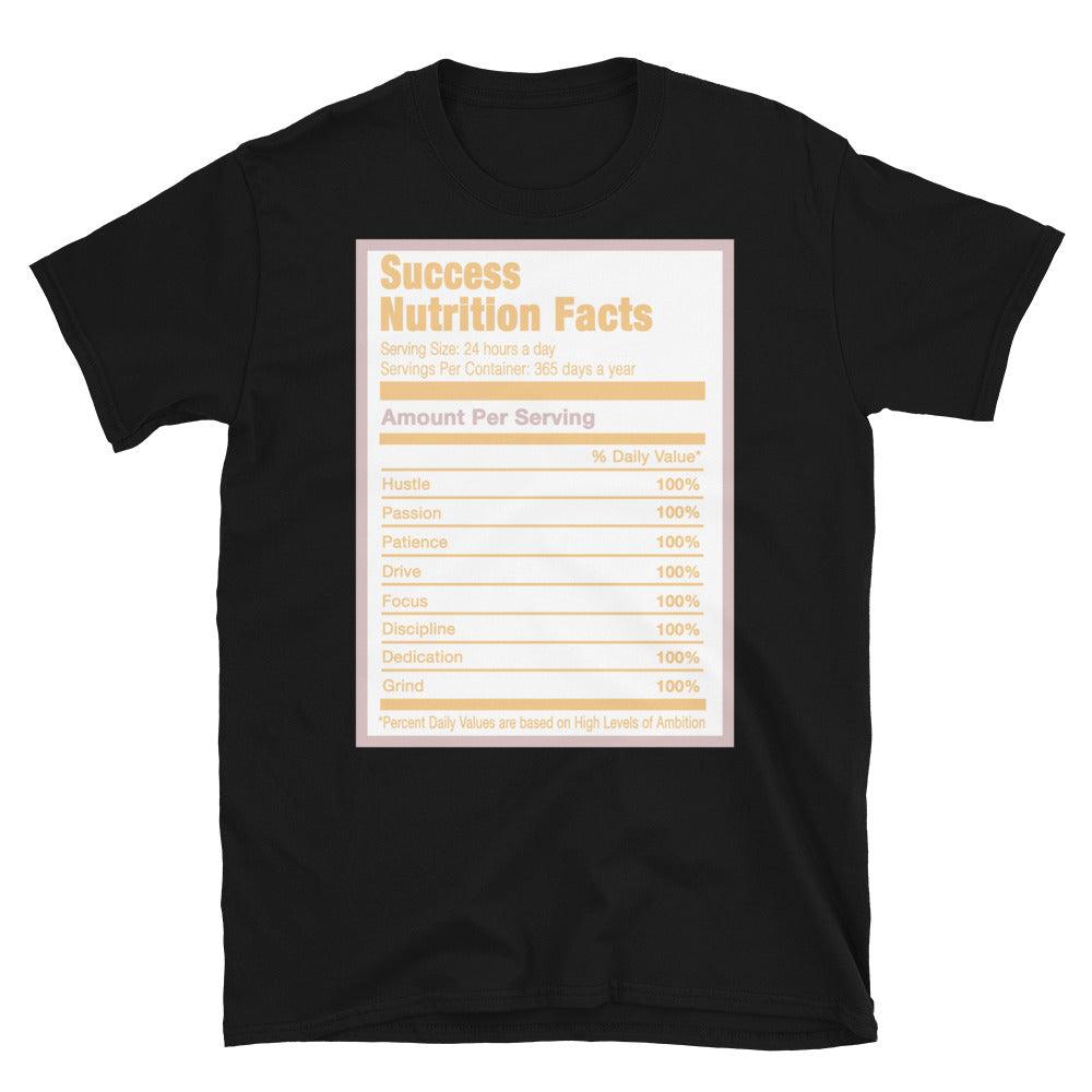 Black Success Nutrition Facts Shirt AJ 6 Gold Hoops photo