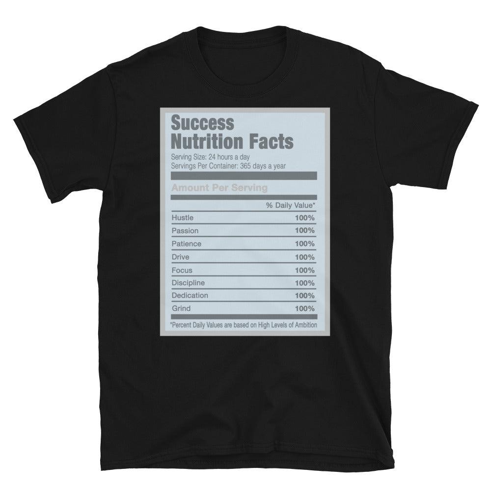 Black Success Nutrition Facts Shirt AJ 5 Blue Bird photo