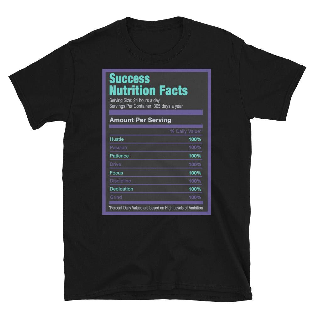 Black Success Nutrition Facts Shirt AJ 5s Alternate Grape photo