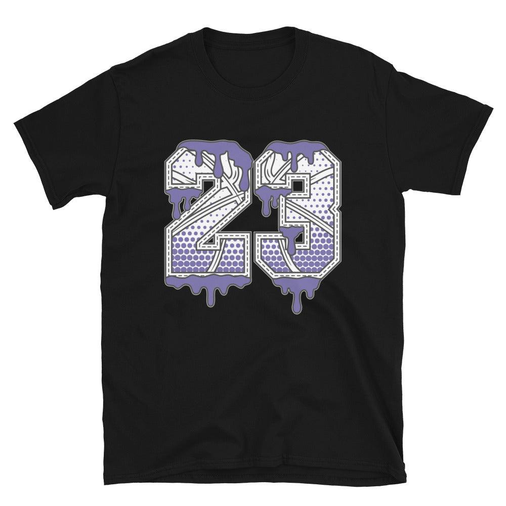 23 Ball Shirt AJ 1 Mid White Black Purple photo