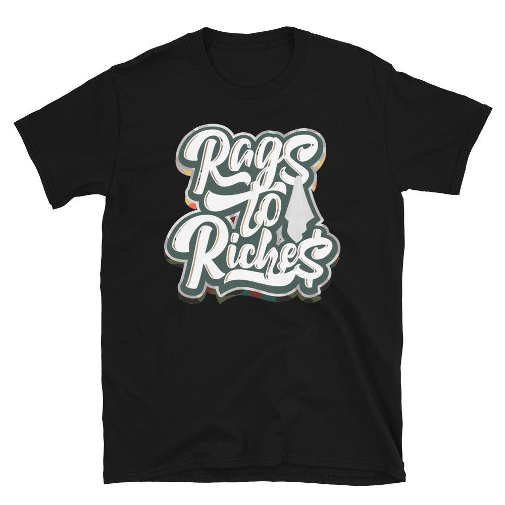 Black Rags To Riches Low Sail Multi Camo Dunks Shirt photo