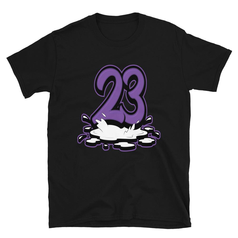 Black 23 Melting Shirt AJ 1 High FlyEase Black Bright Violet photo 