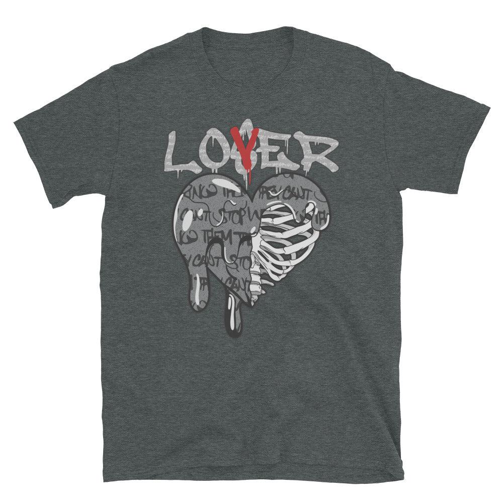 Gray Lover Shirt Jordan 1s High OG Rebellionaire photo