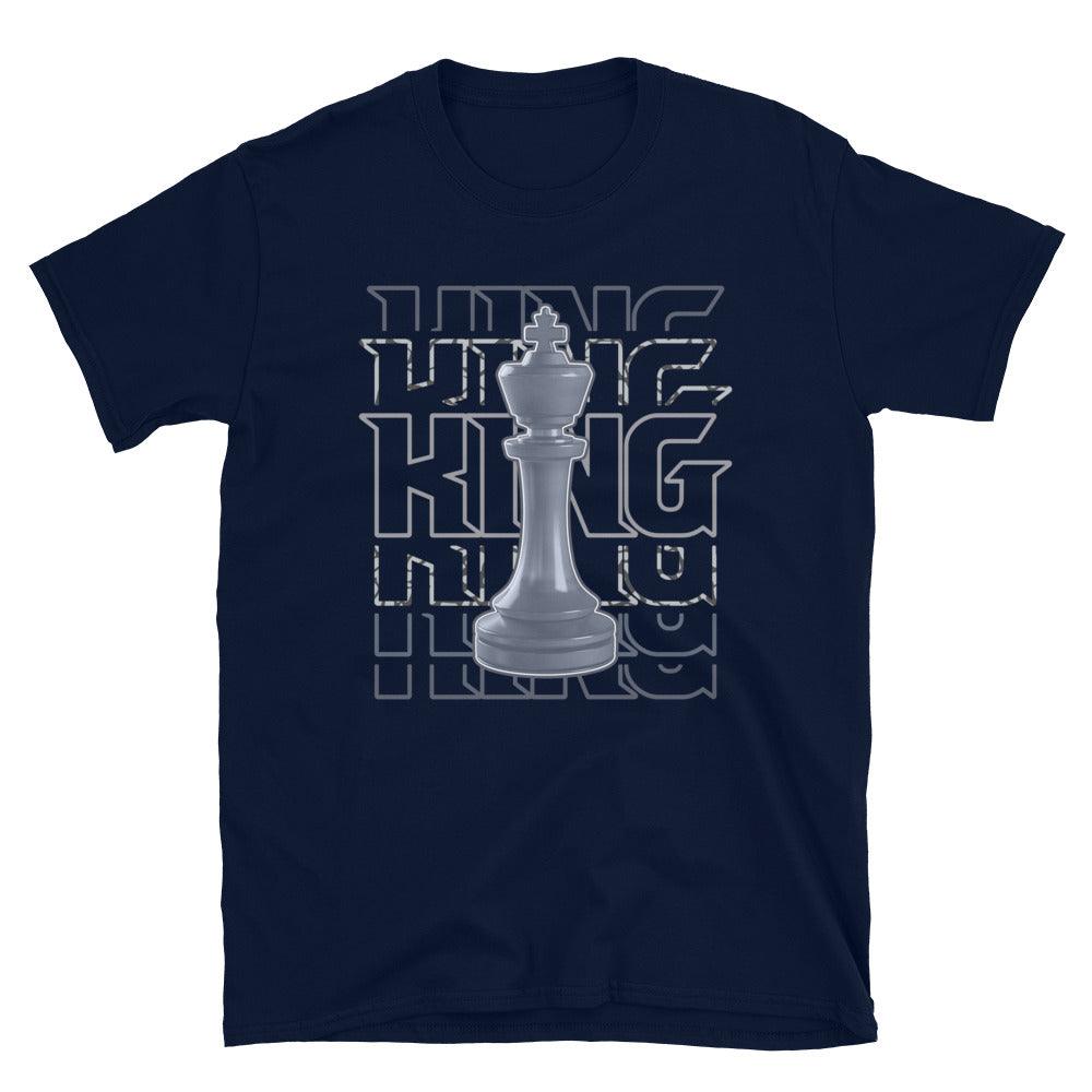 Blue King Chess Shirt AJ 3 Midnight Navy photo