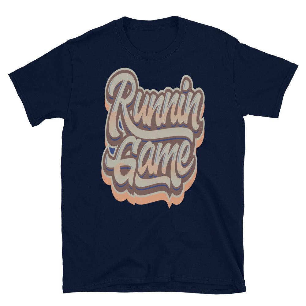 Navy Runnin Game Shirt Yeezy 500s Enflame photo