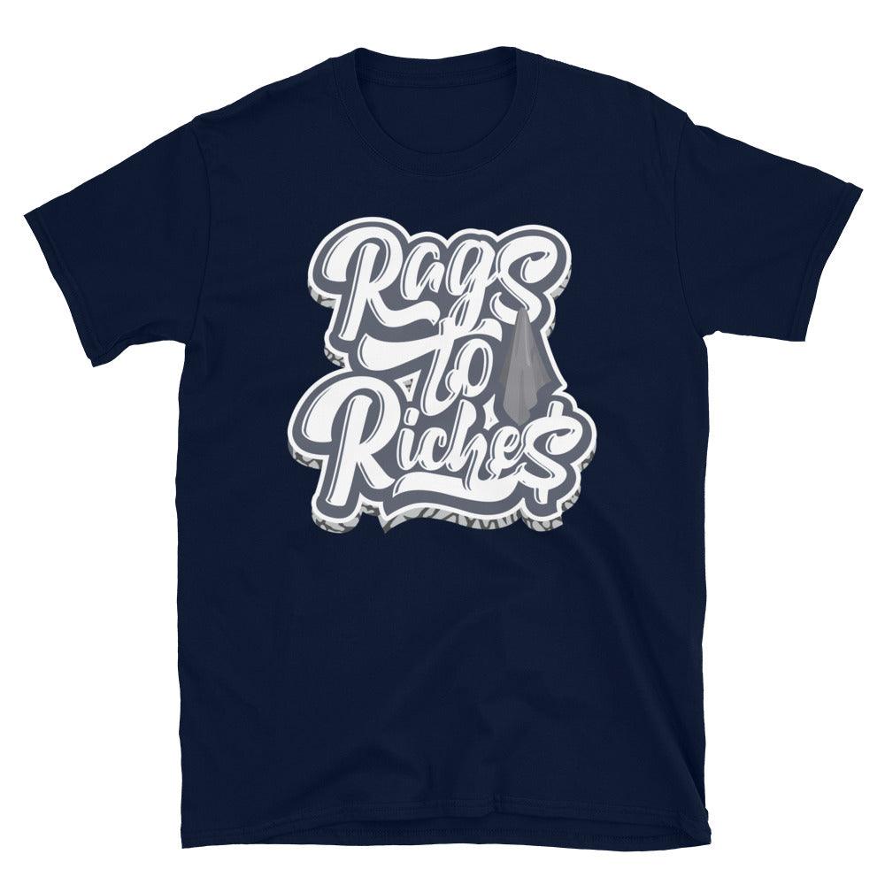 Blue Rags To Riches Shirt AJ 3 Midnight Navy photo
