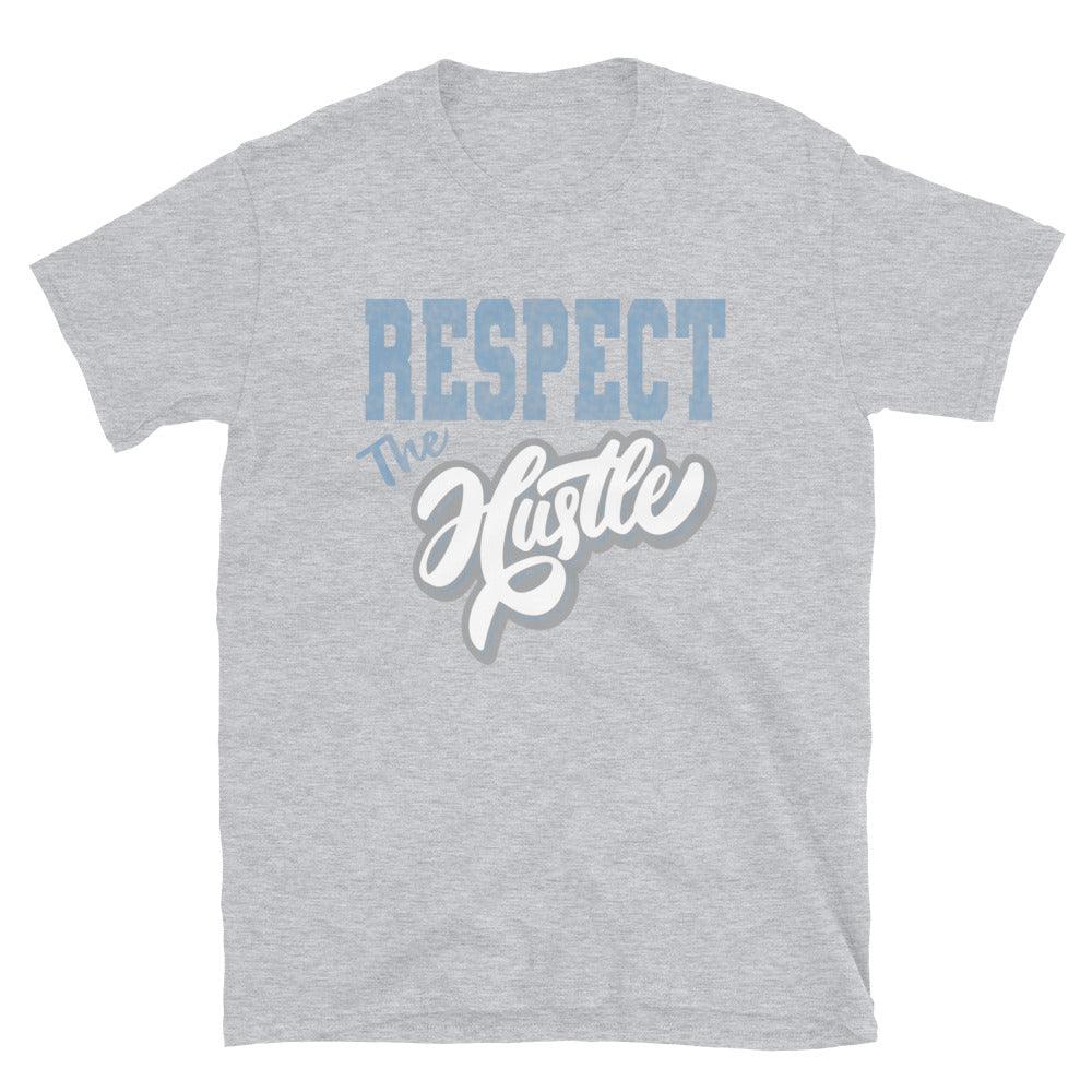 Gray Respect The Hustle Shirt AJ 1 Retro High OG Hyper Royal photo