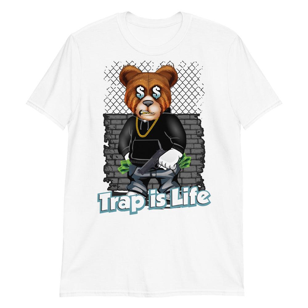 White Trap Is Life Shirt AJ 11s Retro Low Legend Blue photo
