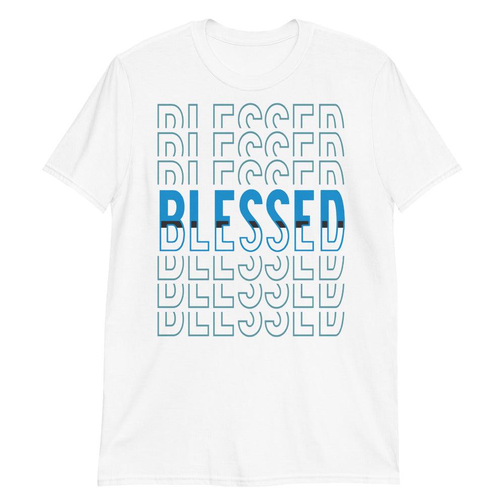 White Blessed Shirt AJ 11s Retro Low Legend Blue photo