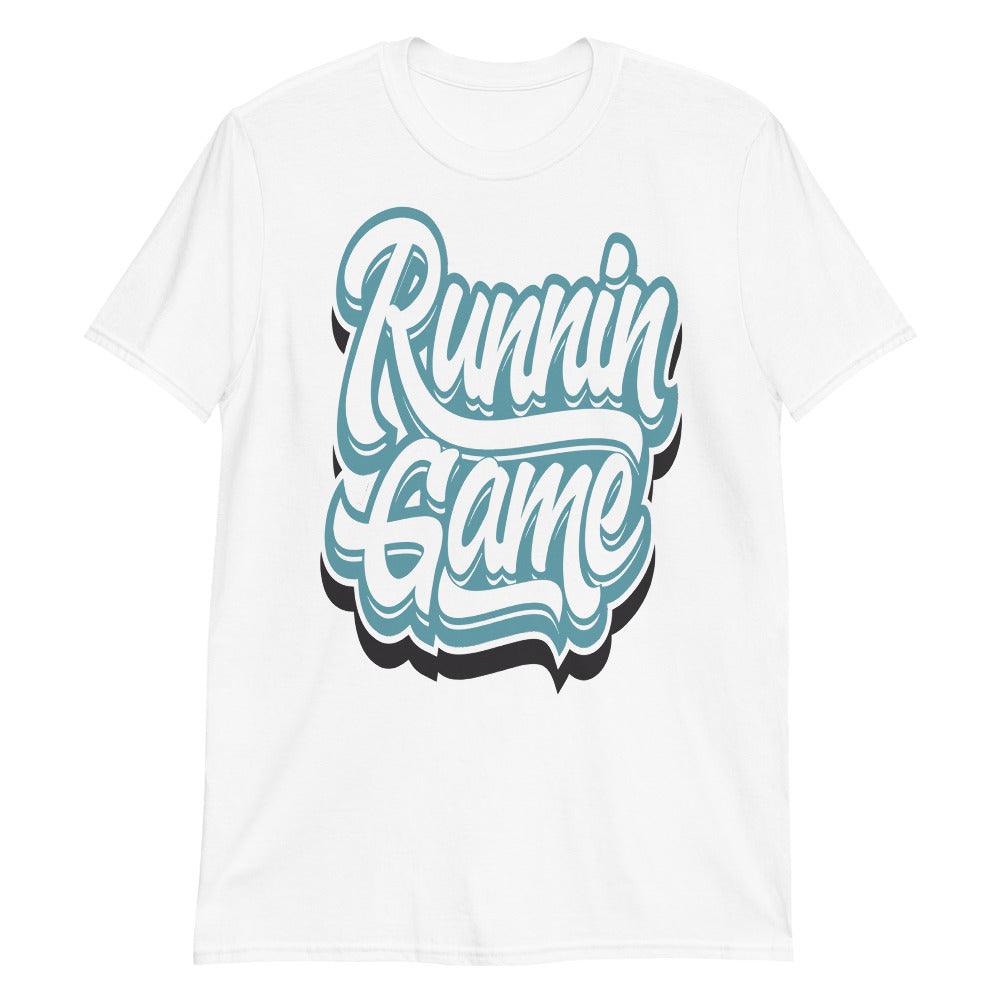 White Runnin Game Shirt AJ 11s Retro Low Legend Blue photo