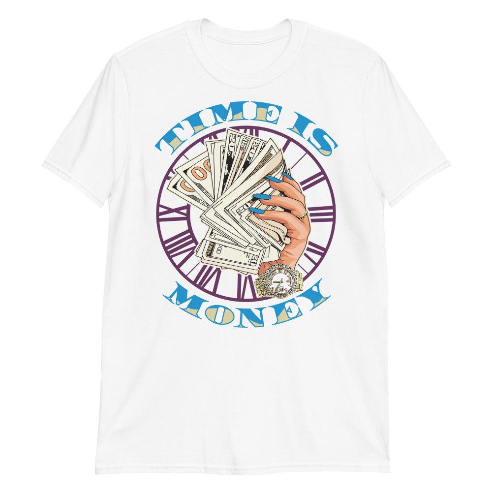 White Time Is Money Shirt Nike Dunk Low Undefeated 5 On It Dunk vs AF1 photo