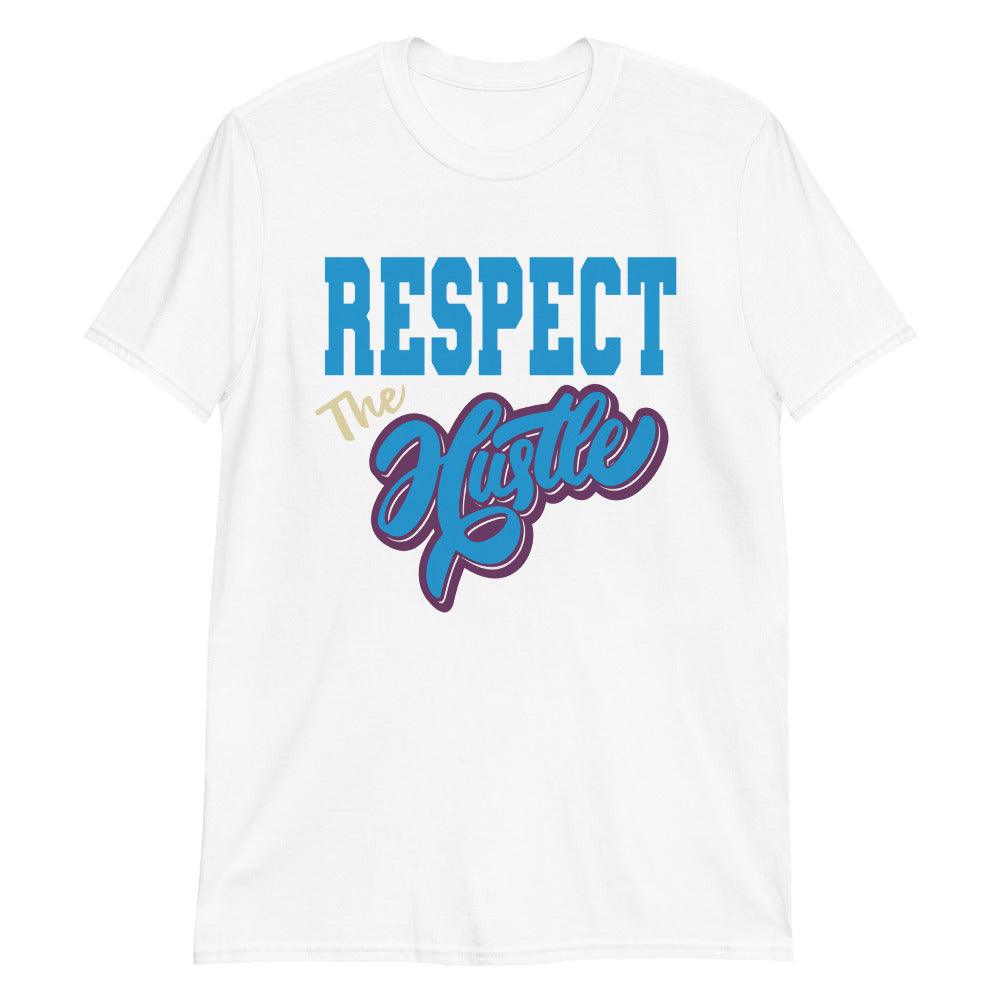 White Respect the Hustle Shirt Nike Dunk Low Undefeated 5 On It Dunk vs AF1 photo