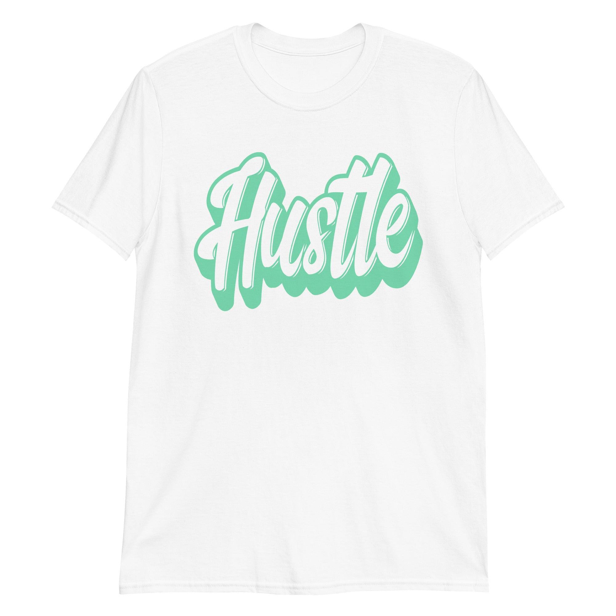 Hustle Sneaker Tee Nike Dunks Low Green Glow photo