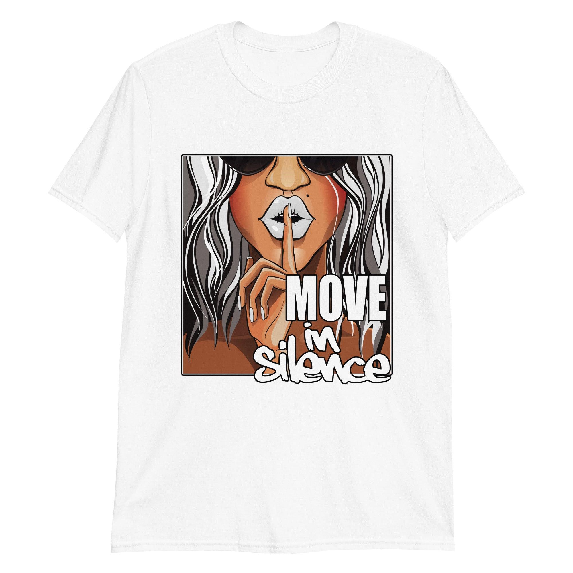 White Move In Silence Shirt Nike Dunk High Panda photo