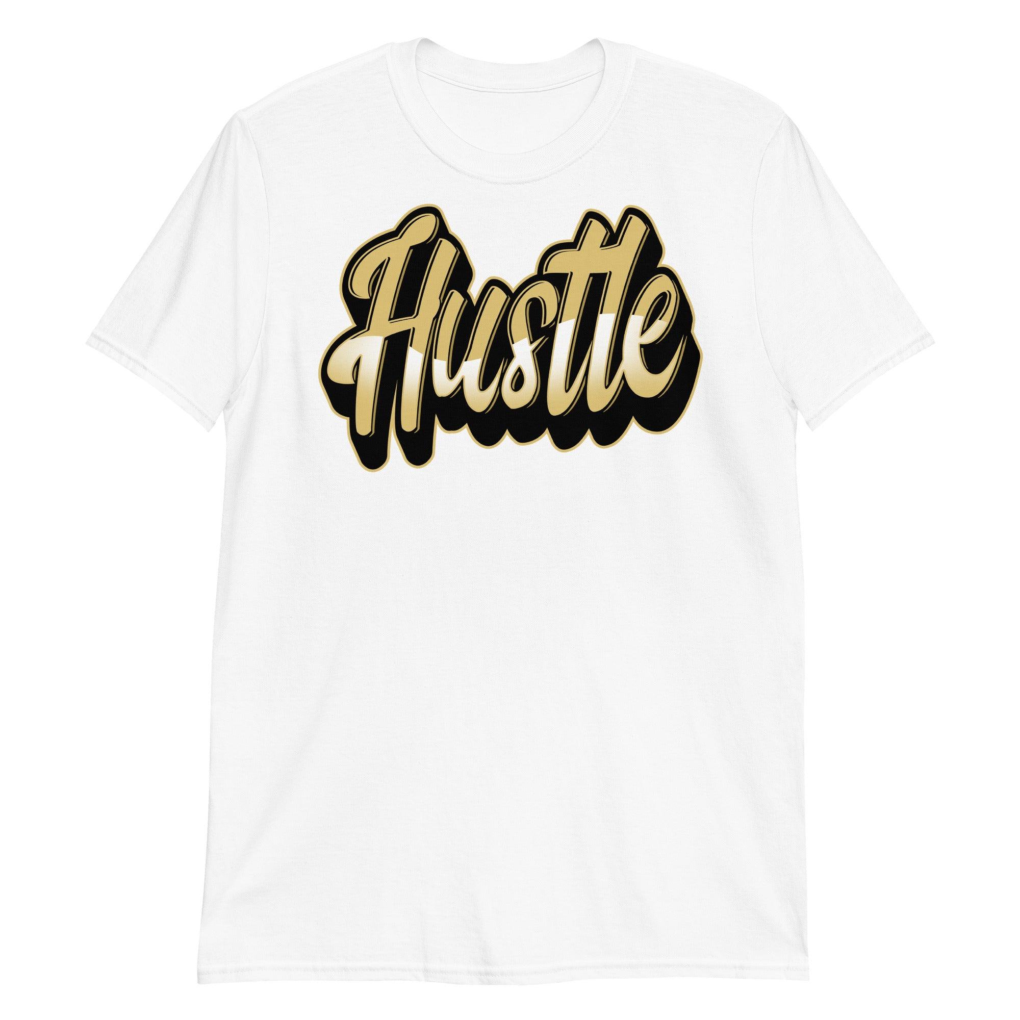 White Hustle Shirt Air Jordan 1s Retro High Pollen photo